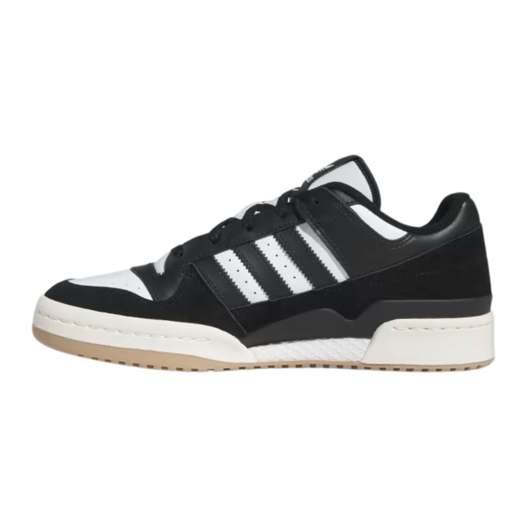 Adidas - Men's Forum Low 'Black White Gum' - Core Black / Cloud White / Cream White