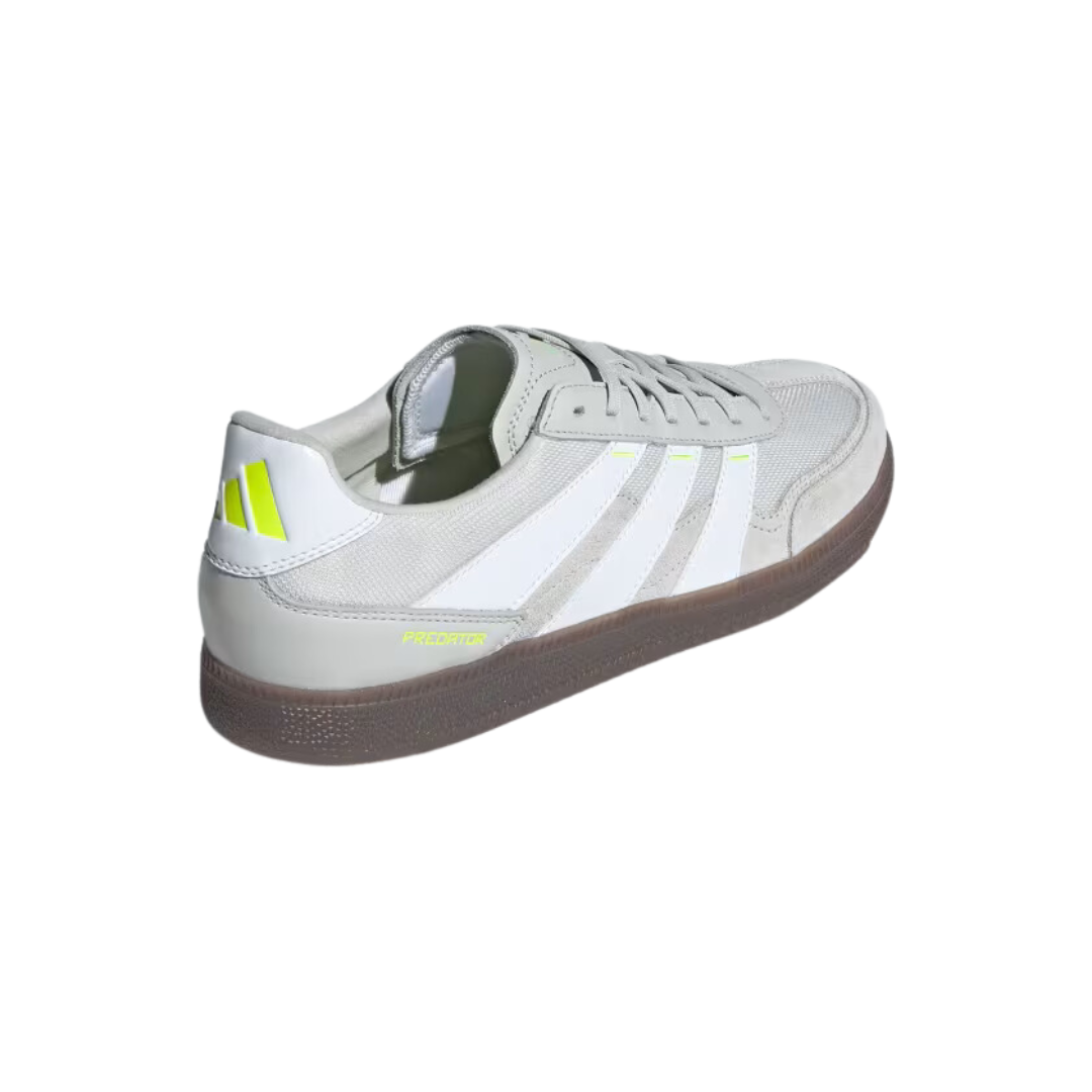 Adidas Predator 24 League Low Freestyle Soccer Shoes - Grey One / Cloud White / Team Solar Yellow 2