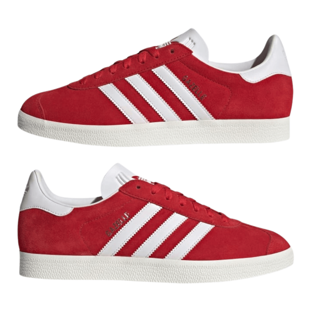 Adidas - Men's Gazelle 'Scarlet White' - Better Scarlet / Cloud White / Core White