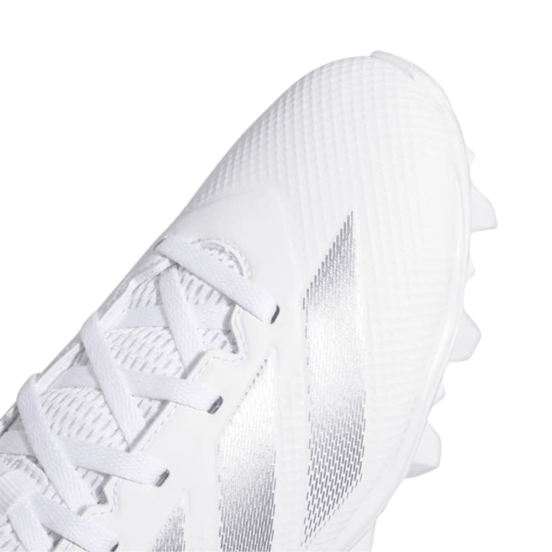 Adidas - Men's Adizero Impact.2 Molded 'White Silver Metallic' - Cloud White / Silver Metallic / Cloud White