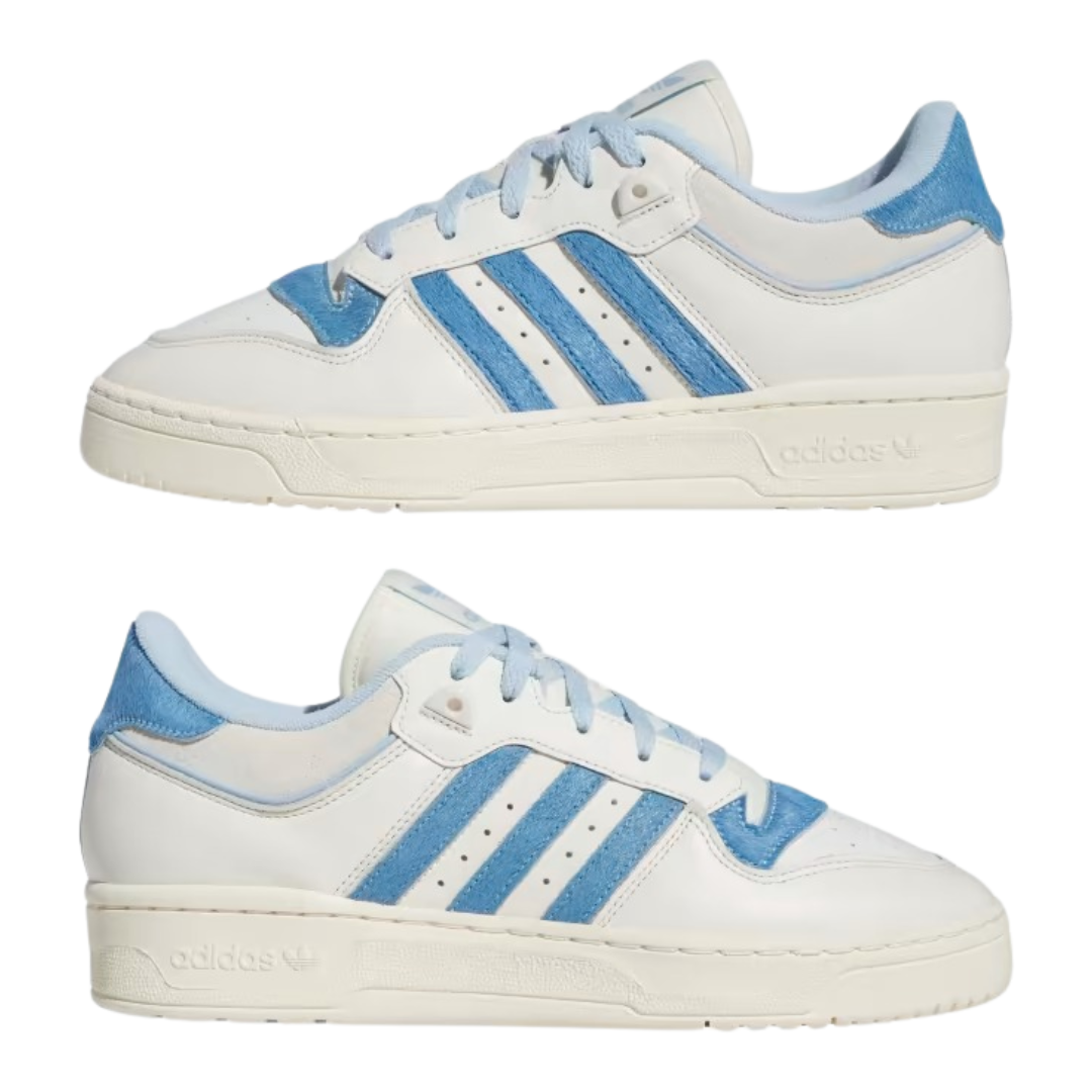 Adidas - Men's Rivalry Low 86 'Off White Clear Sky Pony-Hair' - Off White / Clear Sky / Orbit Grey