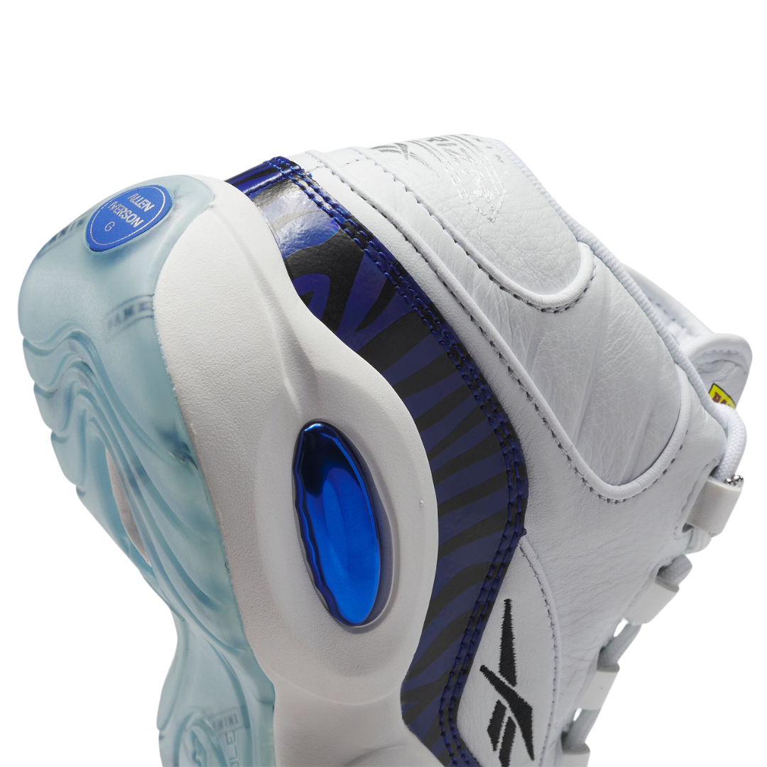 Reebok - Kid's Panini x Question Mid Big Kid 'Tiger Prizm' - Footwear White / Classic Cobalt / Core Black