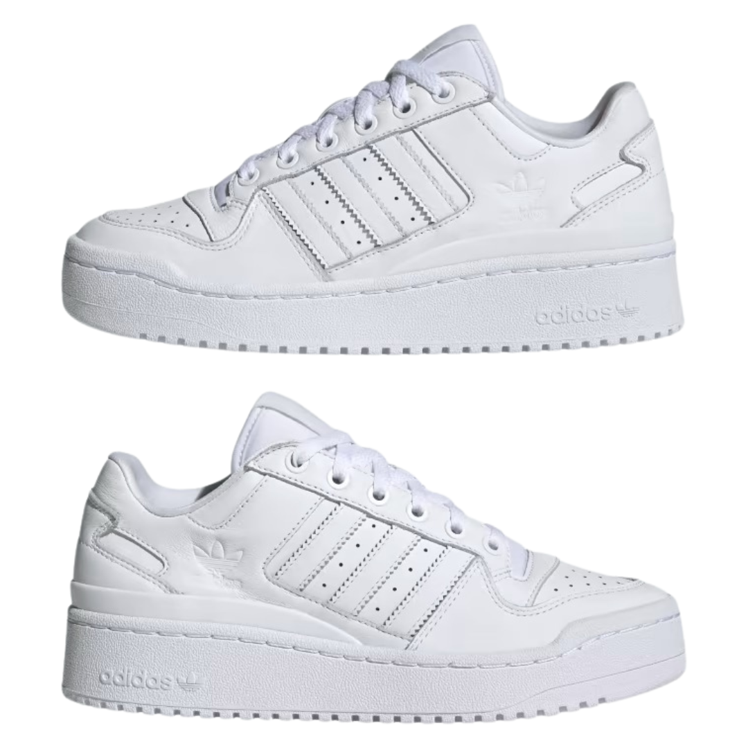 Adidas - Women's Forum Bold Stripes 'White' - Cloud White / Cloud White / Core Black