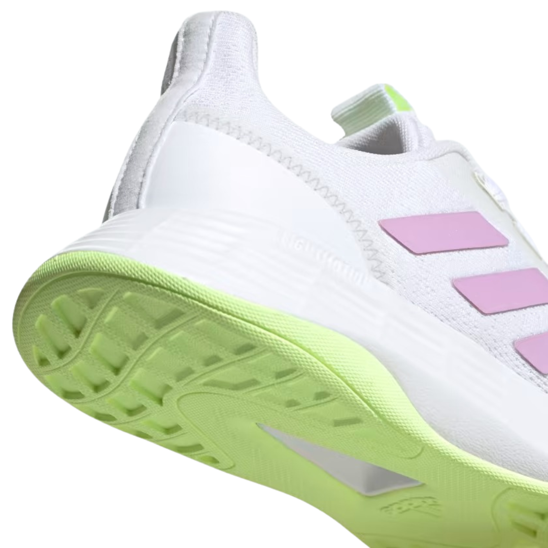 Adidas -  Women's QT Racer 'White Clear Lilac' - Cloud White / Clear Lilac / Hi-Res Yellow