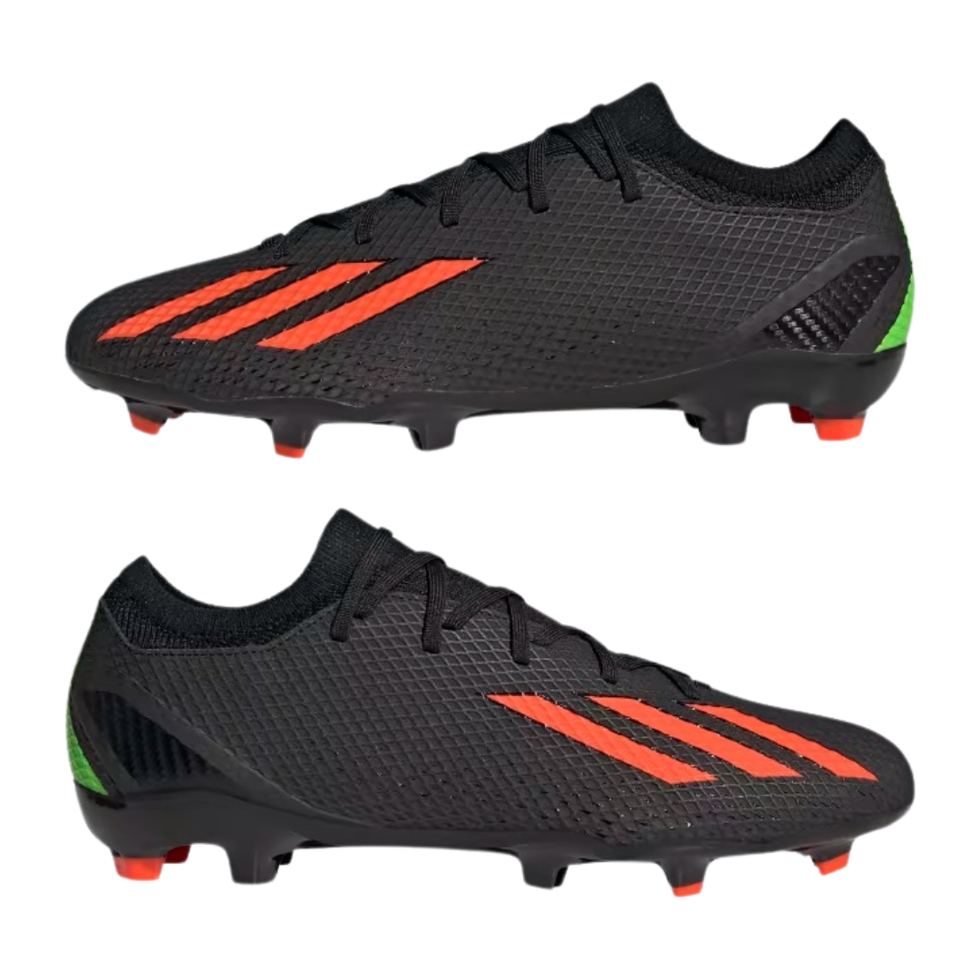 Adidas - Men's X Speedportal.3 FG 'Black Solar Red' - Core Black / Solar Red / Team Solar Green