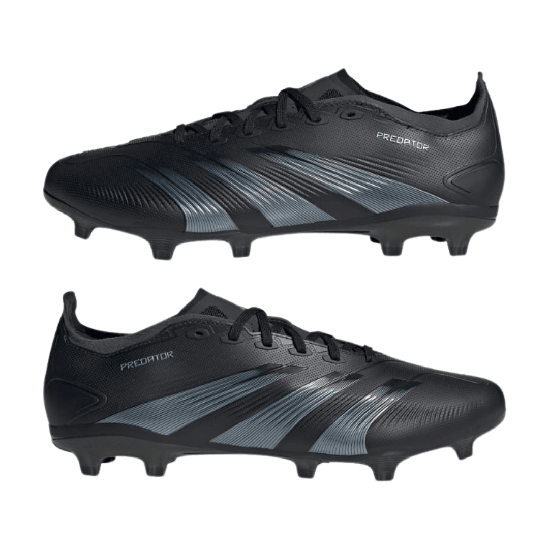 Adidas - Men's Predator 24 League Low FG 'Base Black Pack' - Core Black / Carbon / Core Black