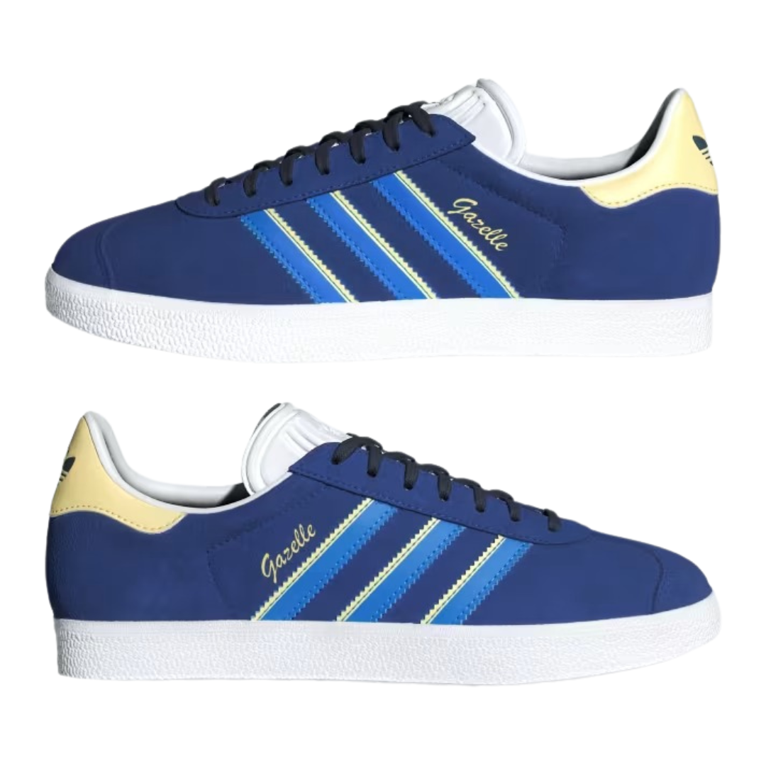 Adidas - Women's Gazelle 'Royal Bright Blue Yellow' - Royal Blue / Bright Blue / Almost Yellow