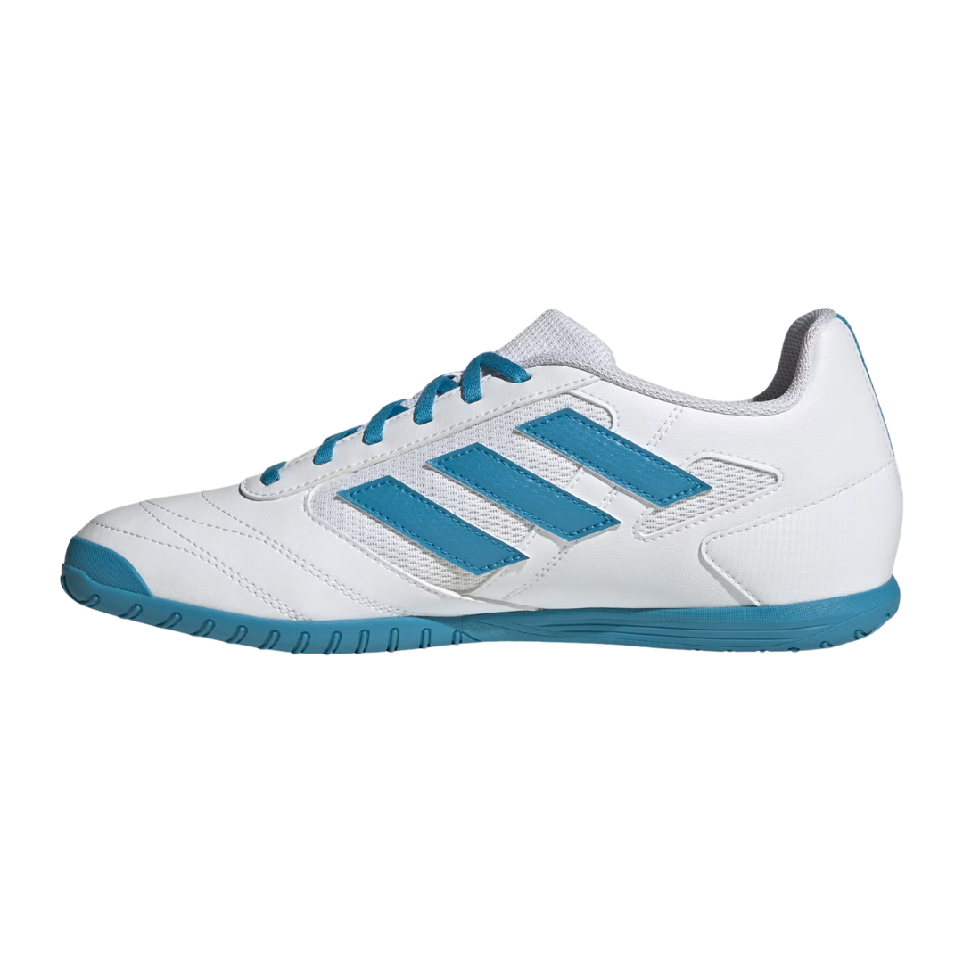 Adidas - Men's Super Sala 2 Indoor 'White Blue' - Cloud White / Bold Aqua / Bold Aqua