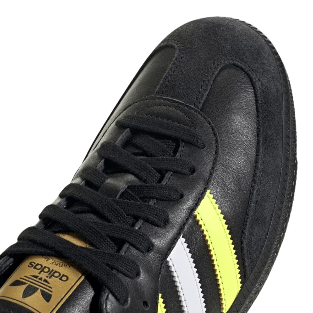 Adidas - Men's Samba OG Shoes - Core Black / Solar Yellow / Matte Gold