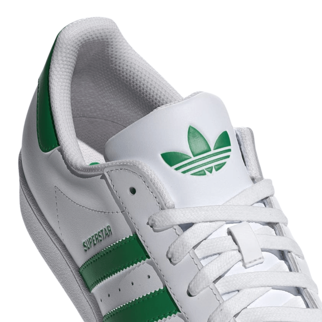 Adidas - Men's Superstar 'White Green' - Cloud White / Green / Cloud White