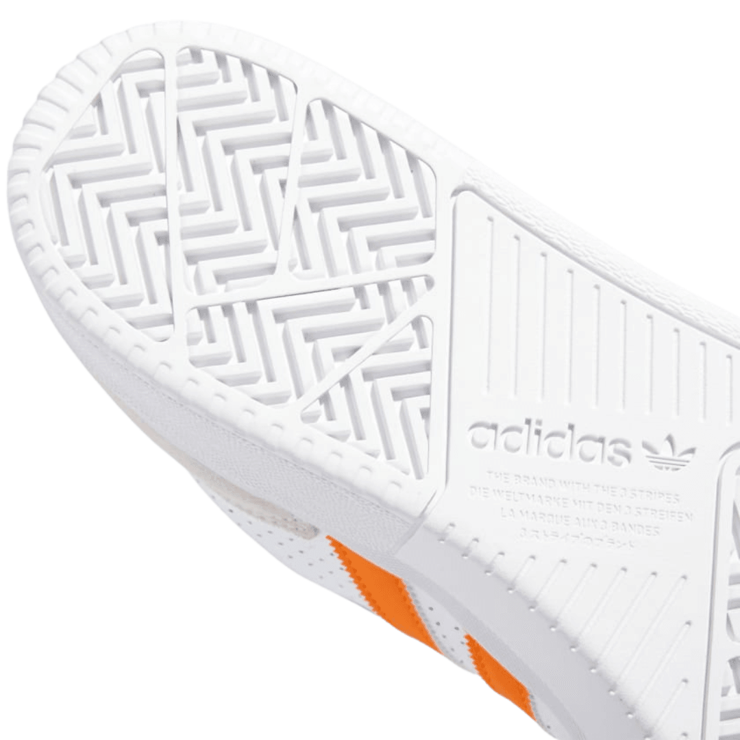 Adidas - Men's Tyshawn Low 'White Orange Gold' - Cloud White/ Crystal White / Gold Metallic