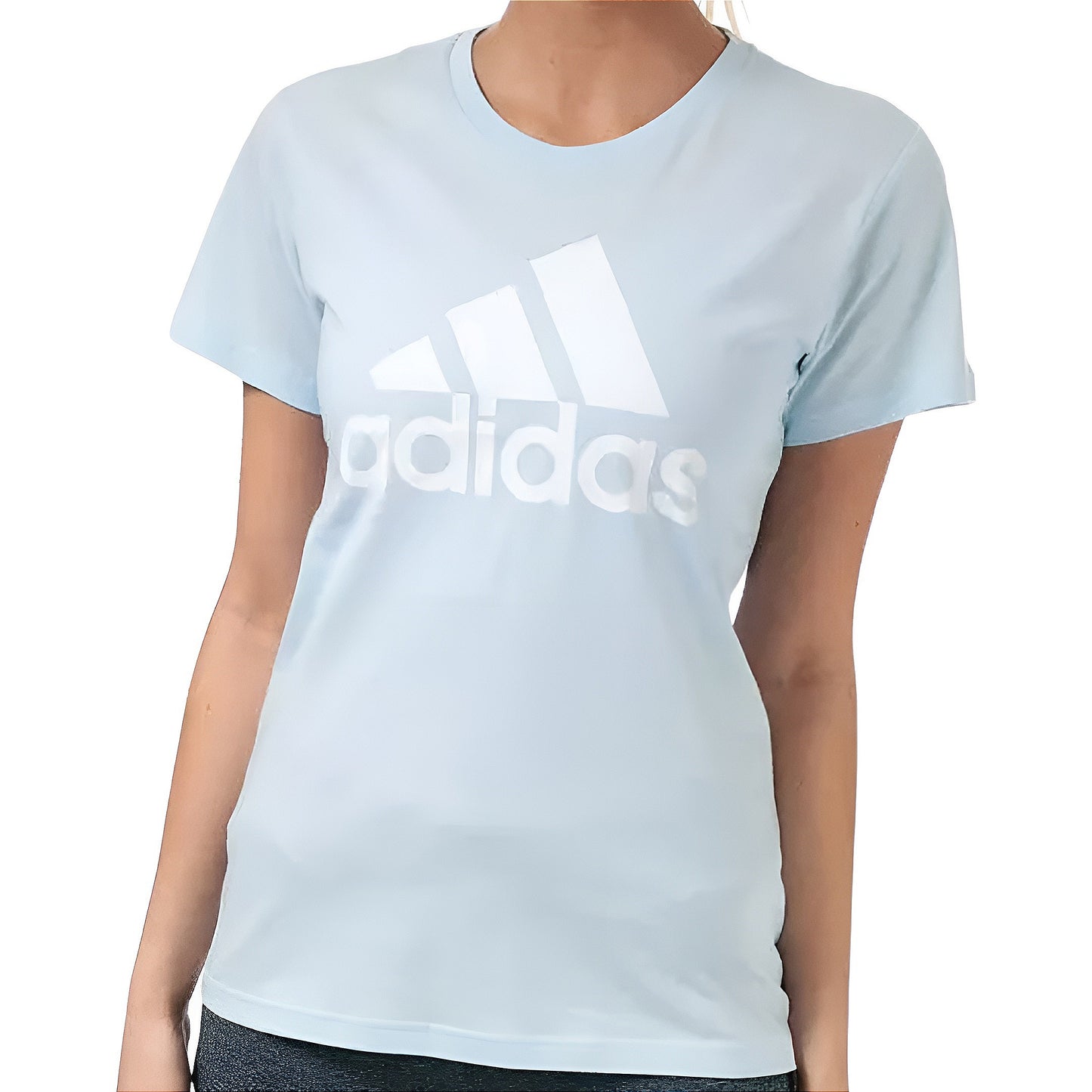 Adidas - Women's Badge of Sport Tee - Sky Tint