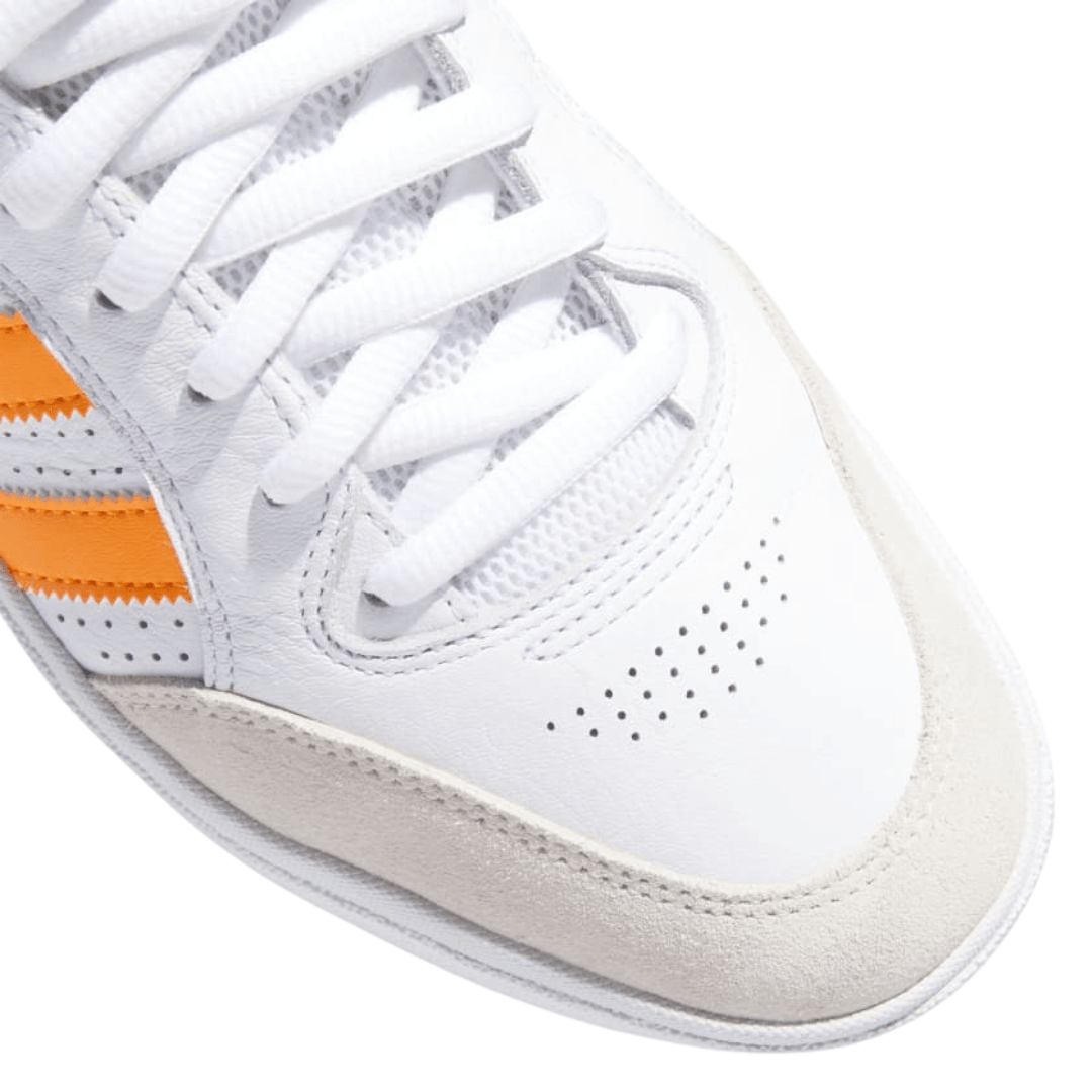 Adidas - Men's Tyshawn Low 'White Orange Gold' - Cloud White/ Crystal White / Gold Metallic