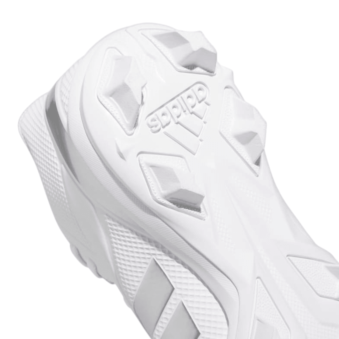 Adidas - Men's Adizero Impact.2 Molded 'White Silver Metallic' - Cloud White / Silver Metallic / Cloud White