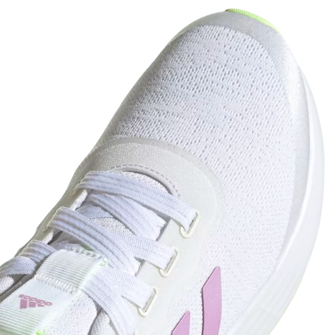 Adidas -  Women's QT Racer 'White Clear Lilac' - Cloud White / Clear Lilac / Hi-Res Yellow