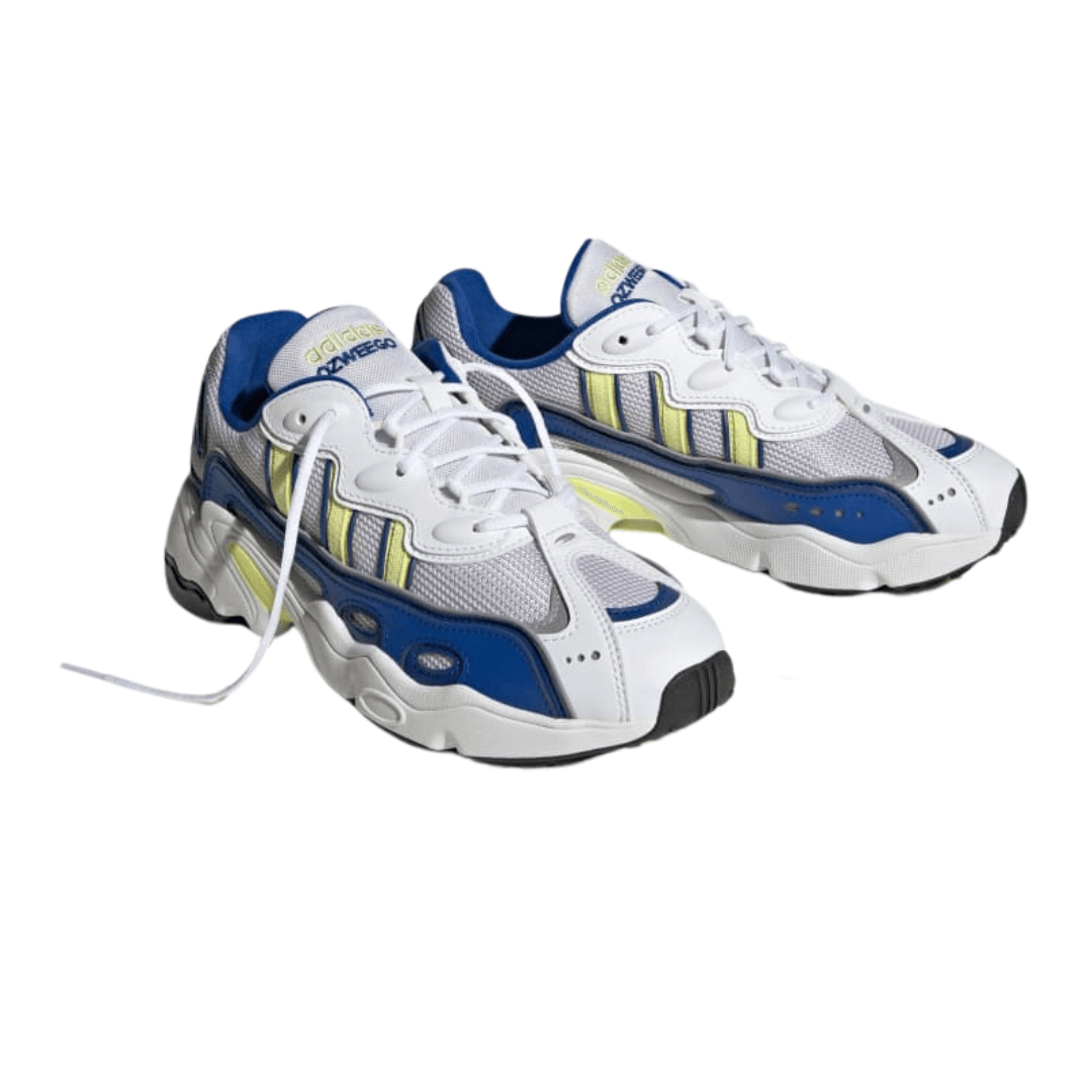 Adidas - Women’s Ozweego OG 'White Royal Pulse Yellow' - Cloud White / Pulse Yellow / Royal Blue