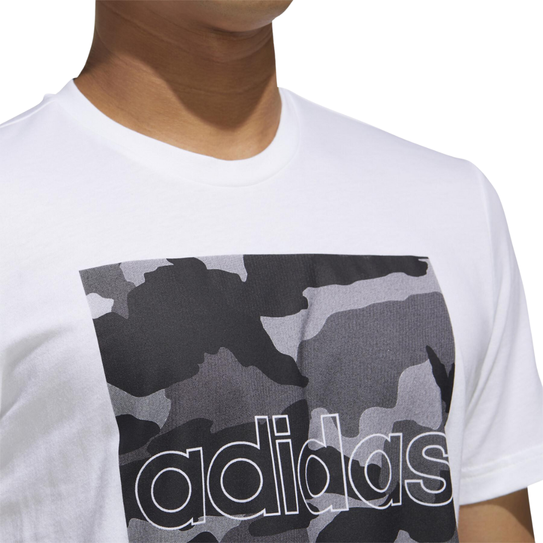 Adidas - Men' s Camouflage Box Tee Shirt - White / Black