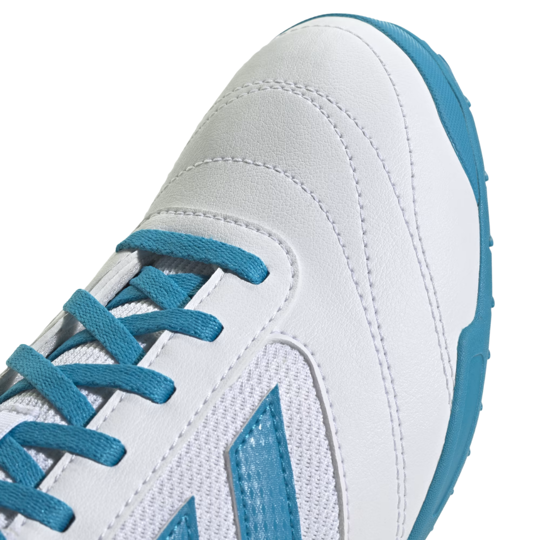 Adidas - Men's Super Sala 2 Indoor 'White Blue' - Cloud White / Bold Aqua / Bold Aqua