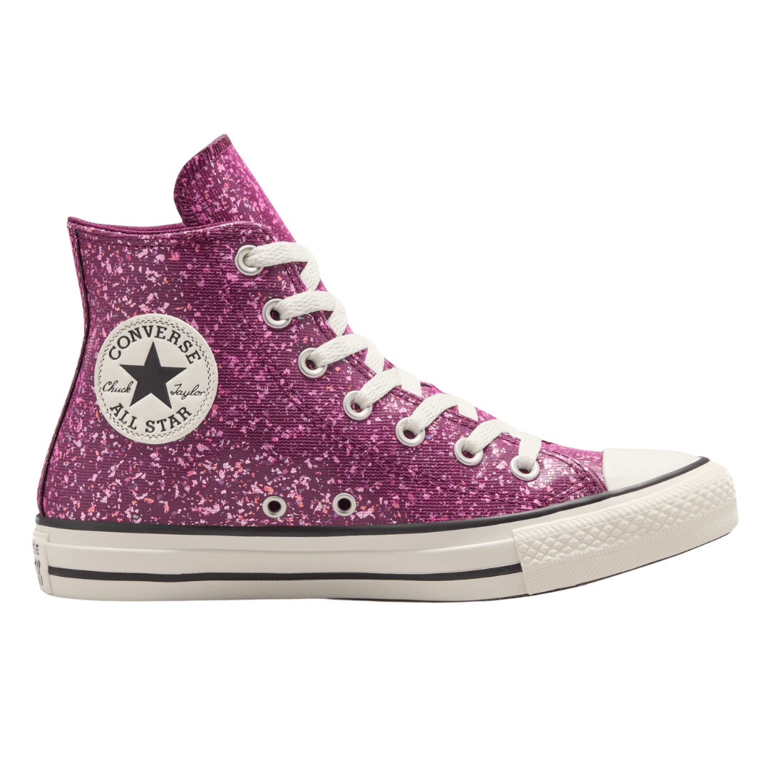 Converse - Women's Chuck Taylor All Star High 'Glitter - Orchid Abyss' - Orchid Abyss / Egret / Black