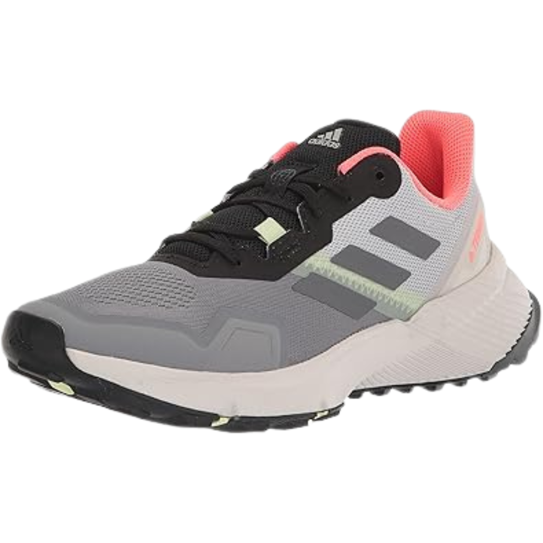 Adidas - Women's Terrex Soulstride Trail Running Shoes - Grey/Grey/Turbo