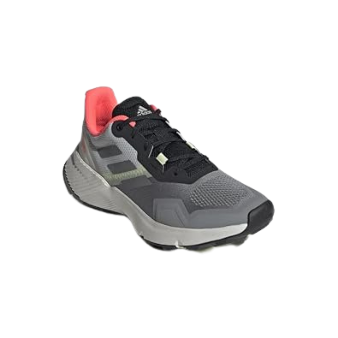 Adidas - Women's Terrex Soulstride Trail Running Shoes - Grey/Grey/Turbo