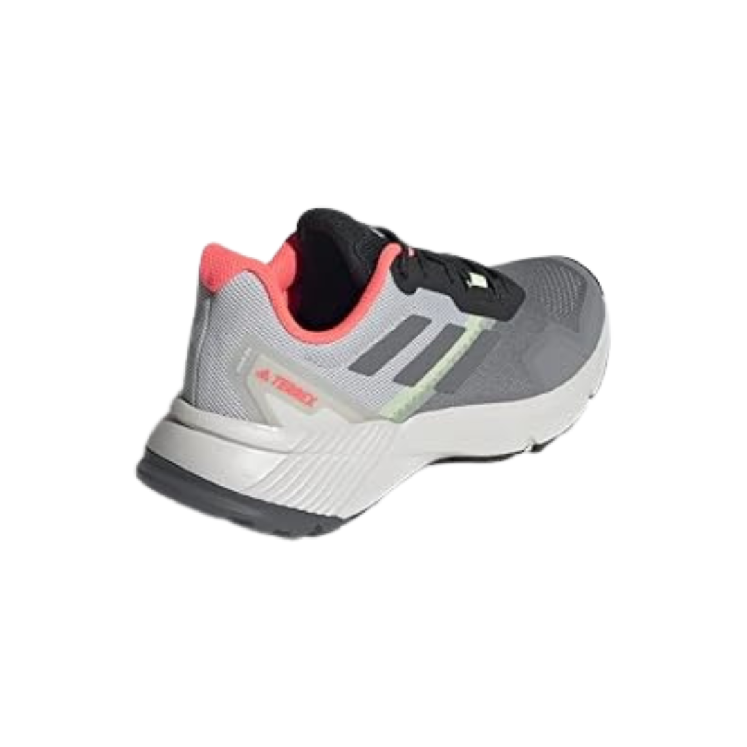 Adidas - Women's Terrex Soulstride Trail Running Shoes - Grey/Grey/Turbo