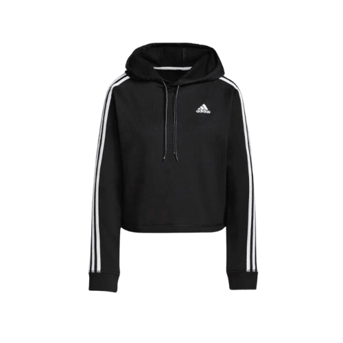 Adidas 3 Stripes Fleece Women's Cropped Hoodie