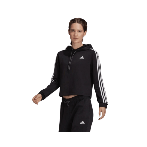 Adidas 3 Stripes Fleece Women's Cropped Hoodie