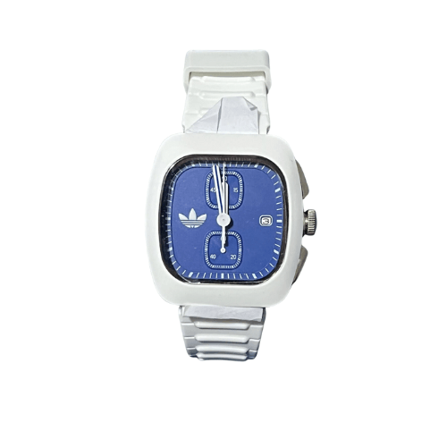 Adidas Wave Two Chrono Watch White Blue