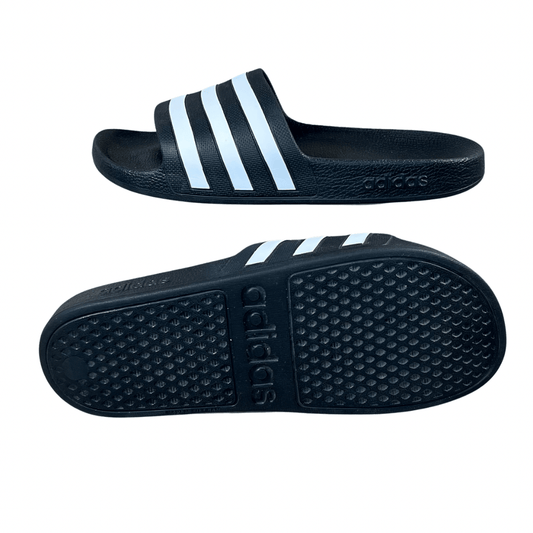 Adidas Adilette Aqua Slides 'Black/White'