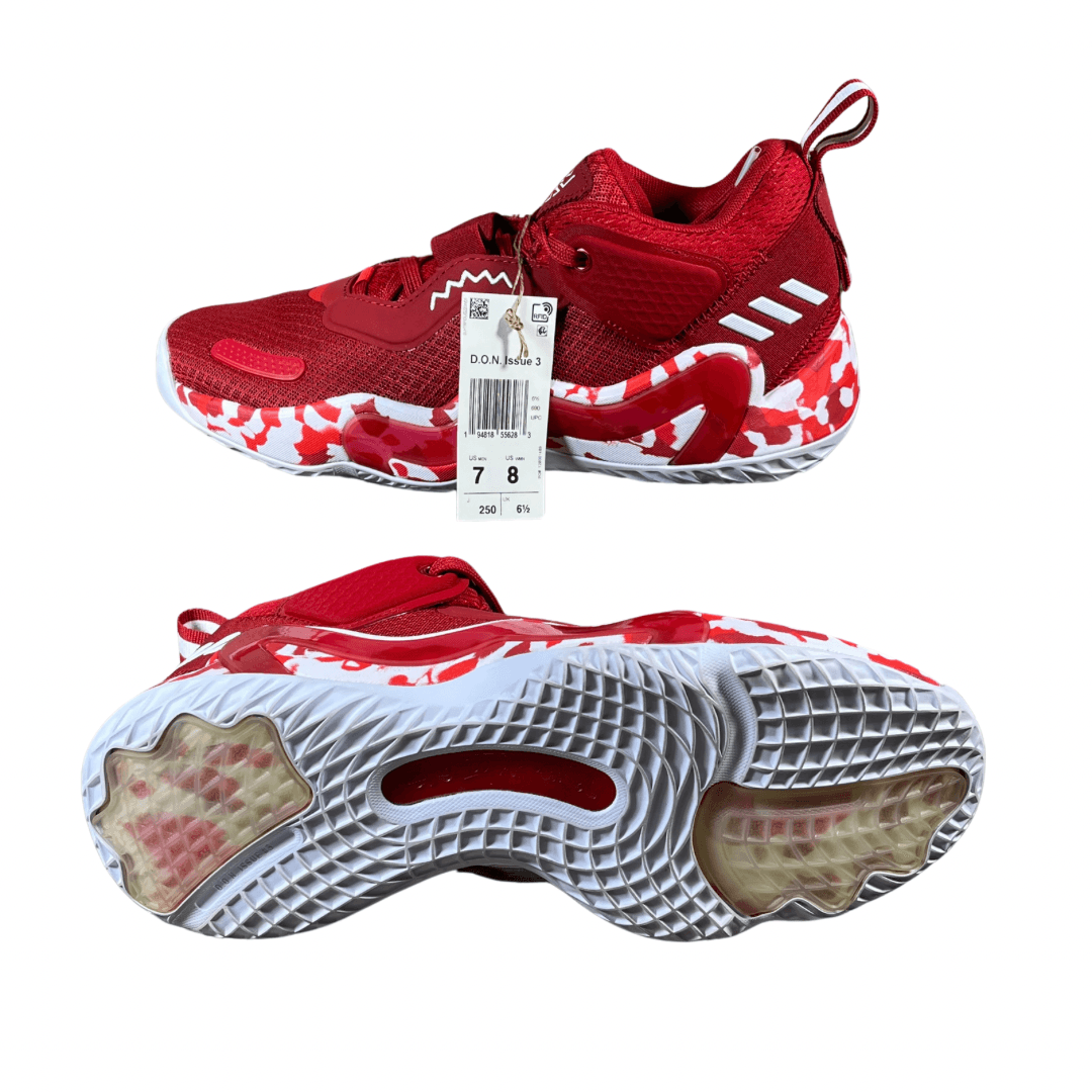 Adidas D.O.N. Issue #3 'Paint Smudge - Team Power Red' Men's Basketball Shoes