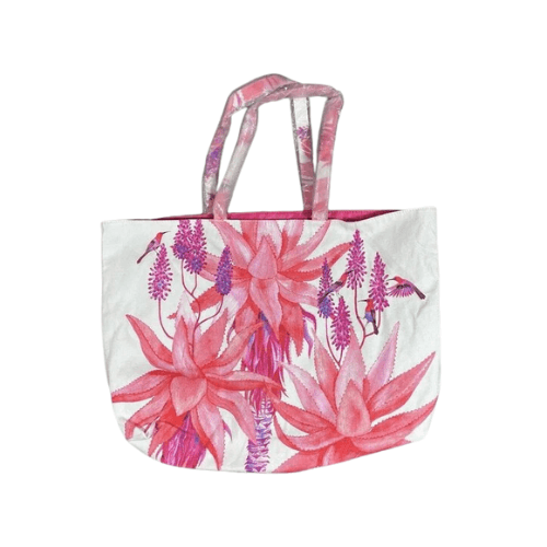 Estee Lauder Tote Bag Pink Hummingbirds