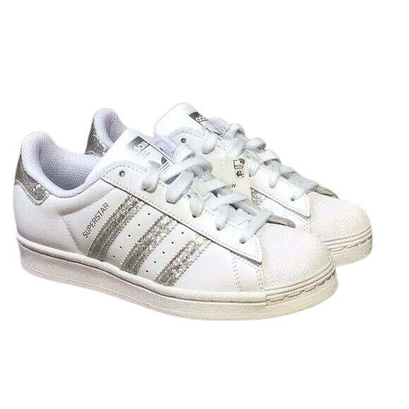 Adidas Superstar Originals 'White Glitter' Women's Shoes