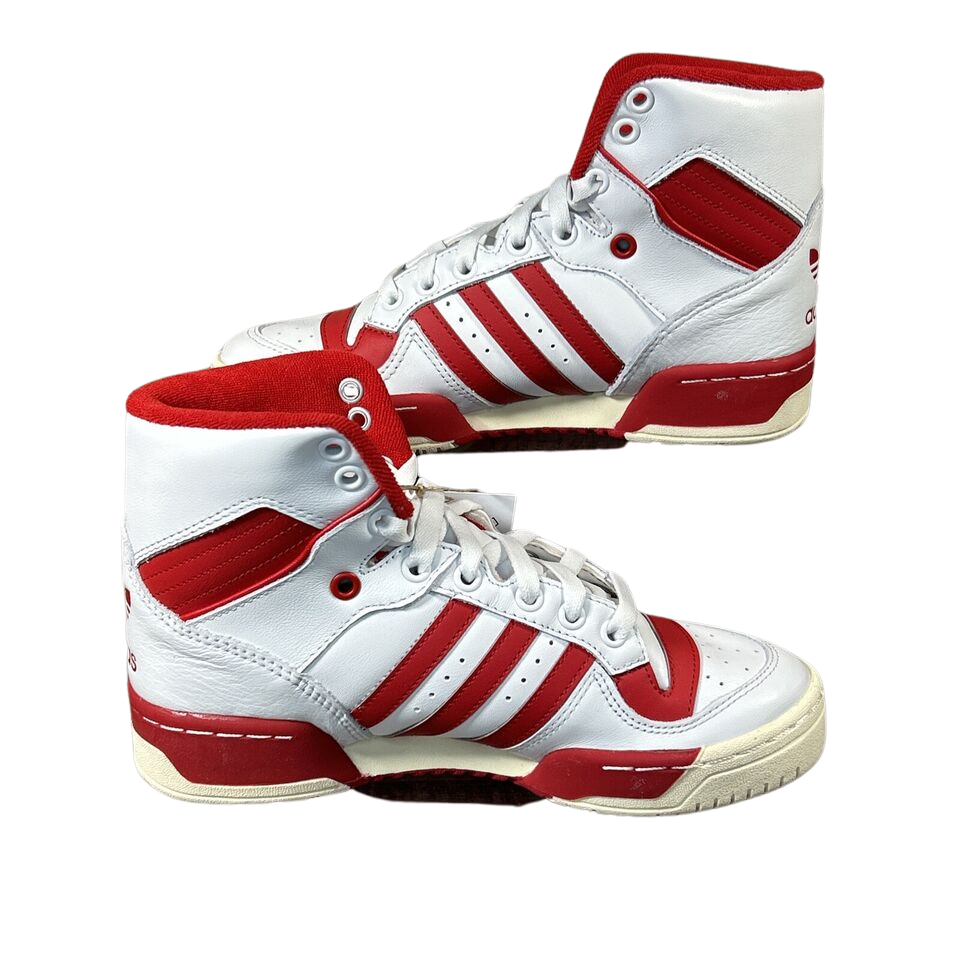 Adidas Women's Rivalry High 'White Scarlet' Basketball Shoes