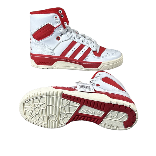 Adidas Women's Rivalry High 'White Scarlet' Basketball Shoes