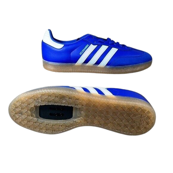 Adidas Velosamba Vegan Men's Cycling Shoes 'Blue/White/Gum'