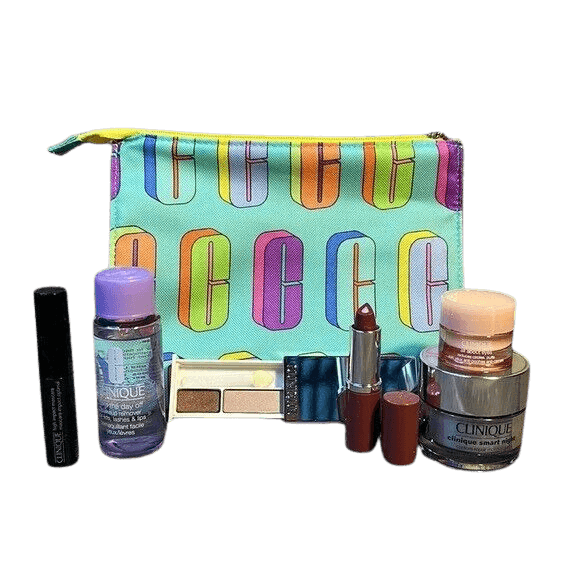 Clinique 6 Piece Gift Set with Teal Cosmetic Bag