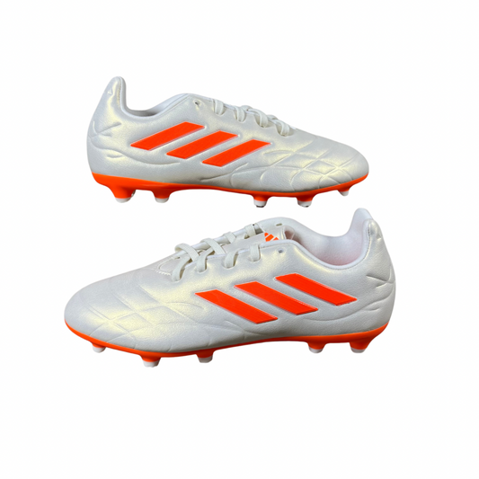 Adidas Copa Pure.3 FG J 'Silver/Orange' Kid's Soccer Cleats