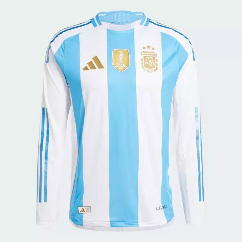 Adidas Argentina 24 Long Sleeve Home Authentic Jersey