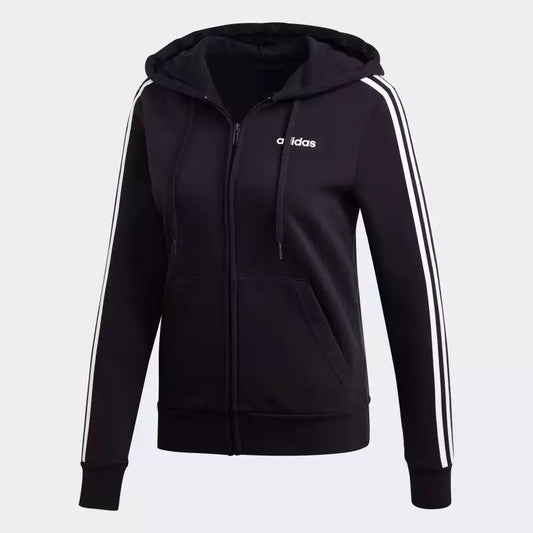 Adidas Womens Essentials 3-Stripes Fleece Hoodie