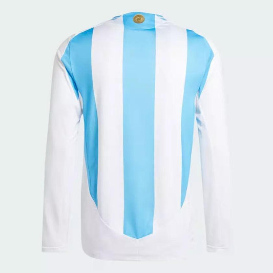 Adidas Argentina 24 Long Sleeve Home Authentic Jersey