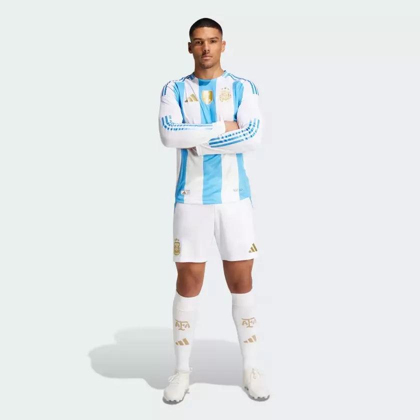 Adidas Argentina 24 Long Sleeve Home Authentic Jersey