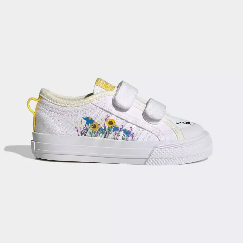 Adidas Nizza CF Infant 'White/Yellow'