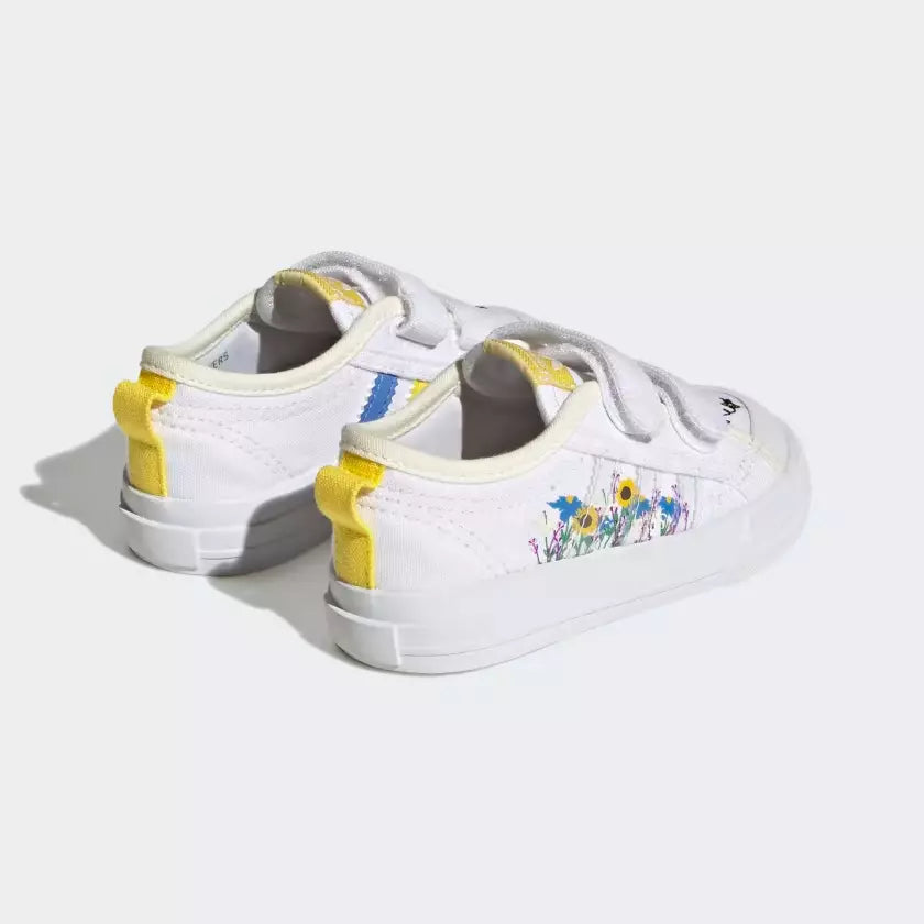 Adidas Nizza CF Infant 'White/Yellow'