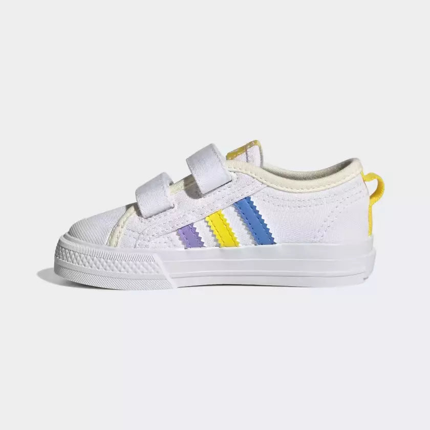 Adidas Nizza CF Infant 'White/Yellow'