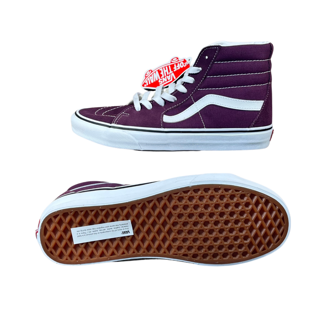 Vans Sk8-Hi 'Grape Wine/White' Men's Skateboarding Shoes