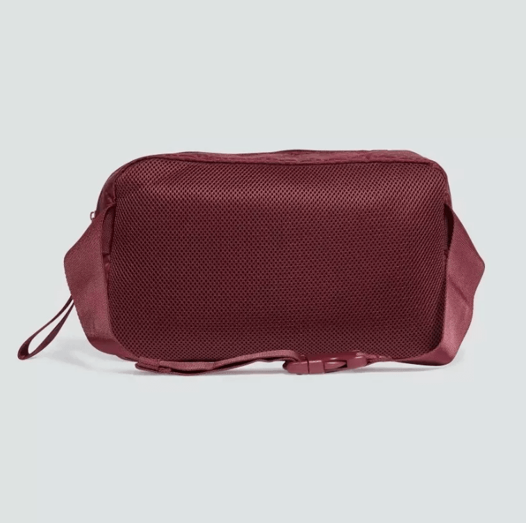 Adidas Trefoil Jacquard Monogram Oversized Waist Bag 'Red'