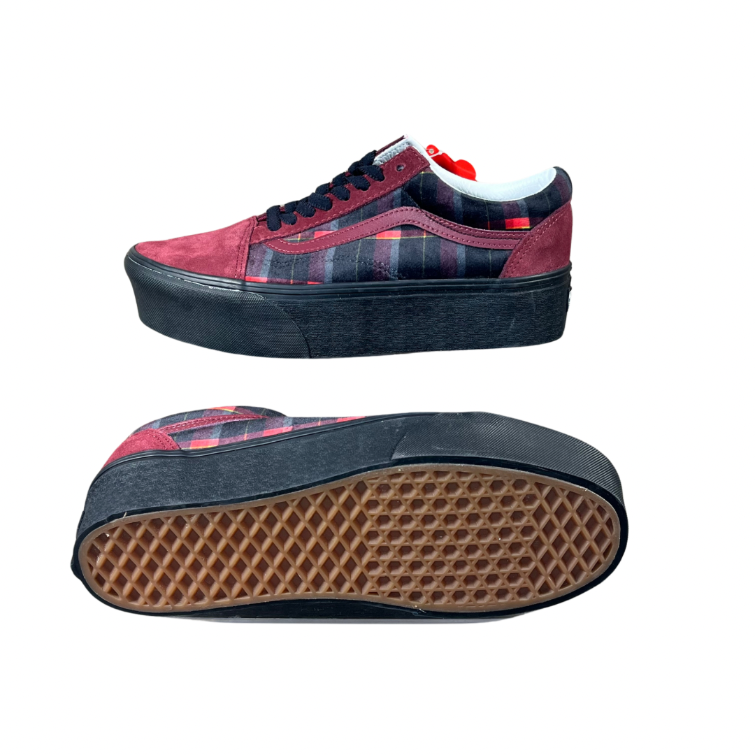 Vans Old Skool Stac 'Velvet Plaid/Black' Women's Shoes